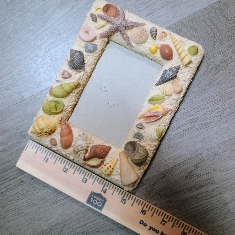 Beach Sand Seashell Coastal Vacation Picture Frame 3 X 5 - Picture 6 of 6